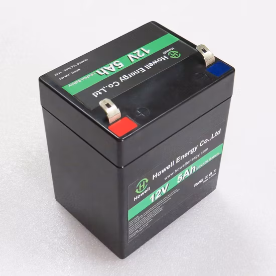 Batterie LiFePO4 rechargeable à cycle profond 12V 5ah de qualité supérieure