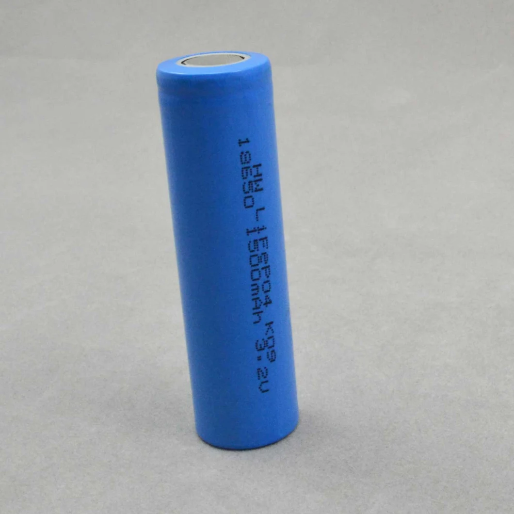 3.2V Lithium Iron Phosphate 18650 1500mAh LiFePO4 Battery Cell