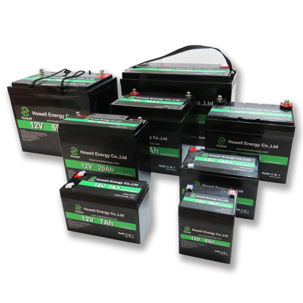 3000 Times Lithium Type Solar LiFePO4 12V 5ah Battery