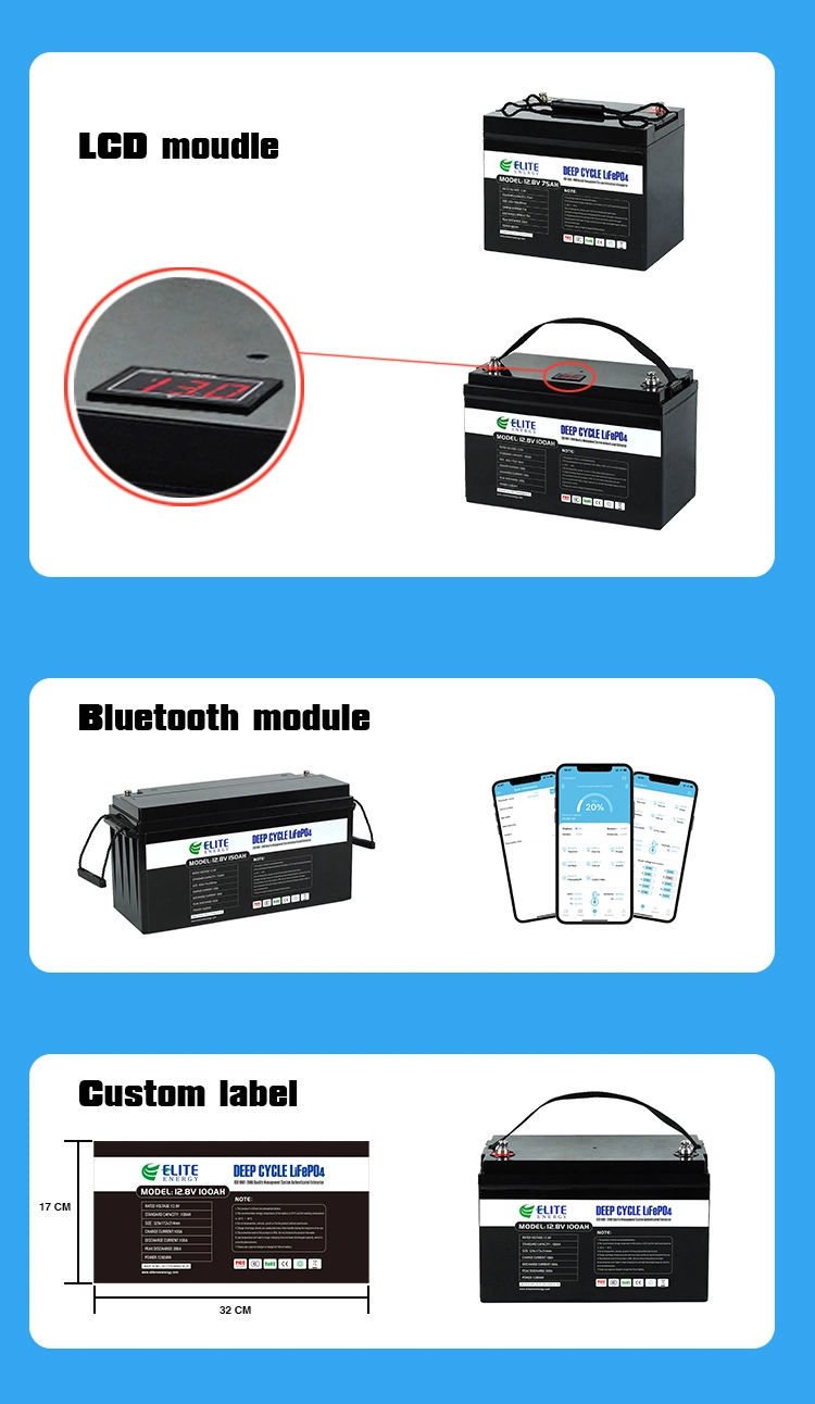 Elite Rechargeable Lithium Ion Solar Storage Battery LiFePO4 Strorage 12V 24V 36V 48V 5ah 6ah 7ah 9ah 10ah 12ah 15ah 20ah Li-ion Battery for Ess/Scooter/EV/UPS