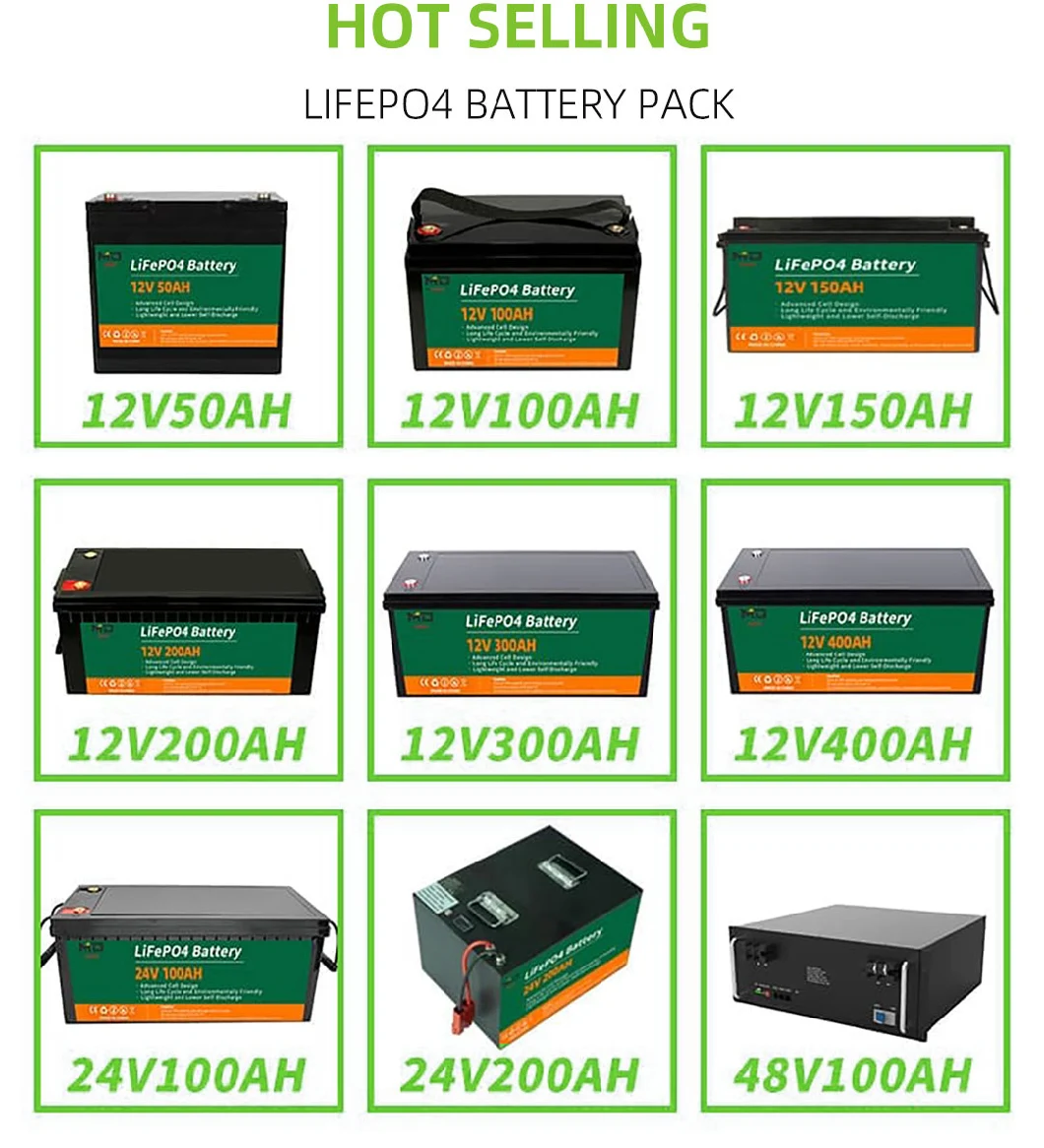 LiFePO4 3.2V Prismatic Cell 12V Lithium Batteries 10ah 12 Volt Lithium Battery for Boat Golf Cart RV