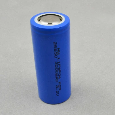 Cellule de batterie Ifr 26650 LiFePO4 3.2V 3000mAh