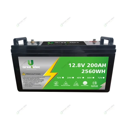 U-Greenelec batterie lithium-ion à cycle profond personnalisé RV EV 12V 24V 100ah 150ah 200ah LiFePO4 pour système solaire