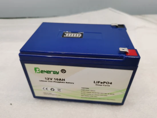 Batterie lithium-ion LiFePO4 longue durée de vie 12V 10ah avec BMS