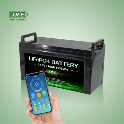 Batterie LiFePO4 12V 120ah Li-ion rechargeable au lithium fer phosphate à cycle profond pour yacht/véhicules à basse vitesse/RV/Marine/remplacement de gel